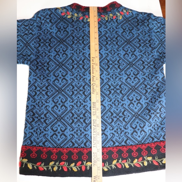 Christiania Norwegian New Wool Cardigan Sweater - Picture 8 of 9